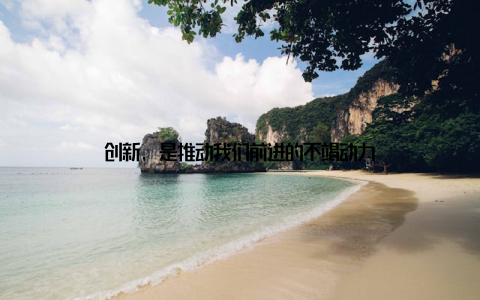 创新, 是推动我们前进的不竭动力
