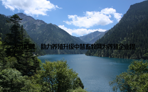 人才招聘, 助力养殖升级中慧畜牧网为养殖企业提供人才招聘服务, 助力养殖企业引进专业人才, 提升养殖技术水平