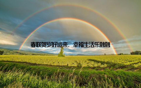 春联贺岁好运来, 幸福生活乐融融