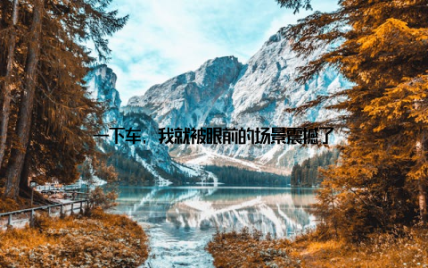 一下车, 我就被眼前的场景震撼了