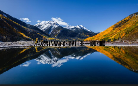 寻找替代品的过程并非一帆风顺