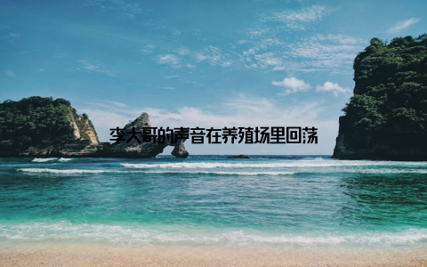 李大哥的声音在养殖场里回荡