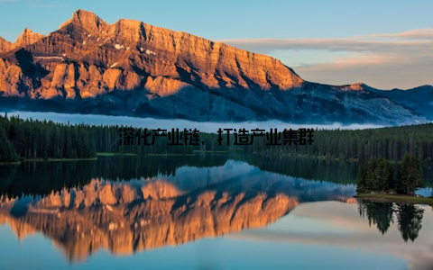 深化产业链, 打造产业集群