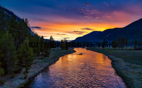 在这个过程中, 我也有了自己的成长