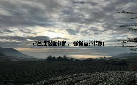 2合理搭配饲料, 确保营养均衡