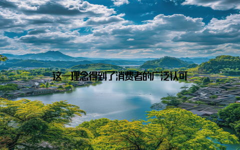 这一理念得到了消费者的广泛认可