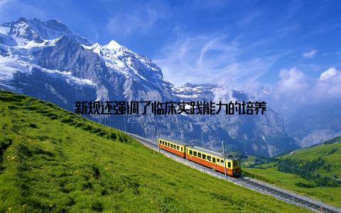 新规还强调了临床实践能力的培养