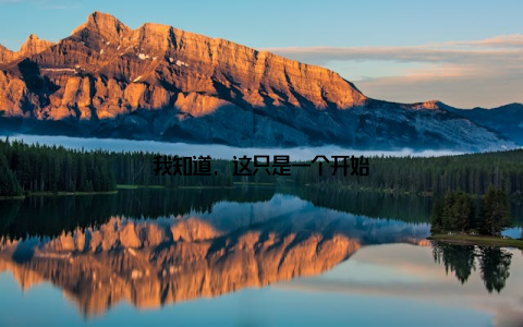 我知道, 这只是一个开始