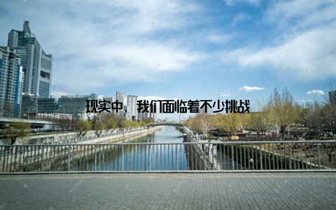 现实中, 我们面临着不少挑战