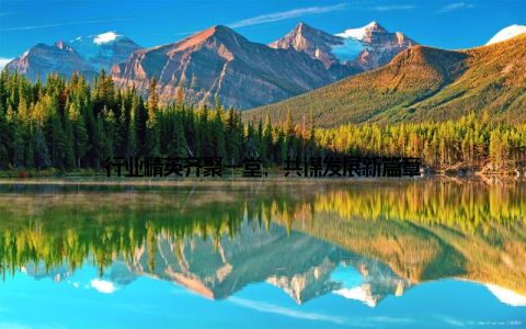 行业精英齐聚一堂, 共谋发展新篇章