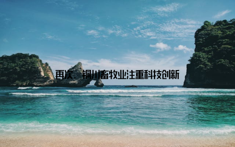 再次, 铜川畜牧业注重科技创新